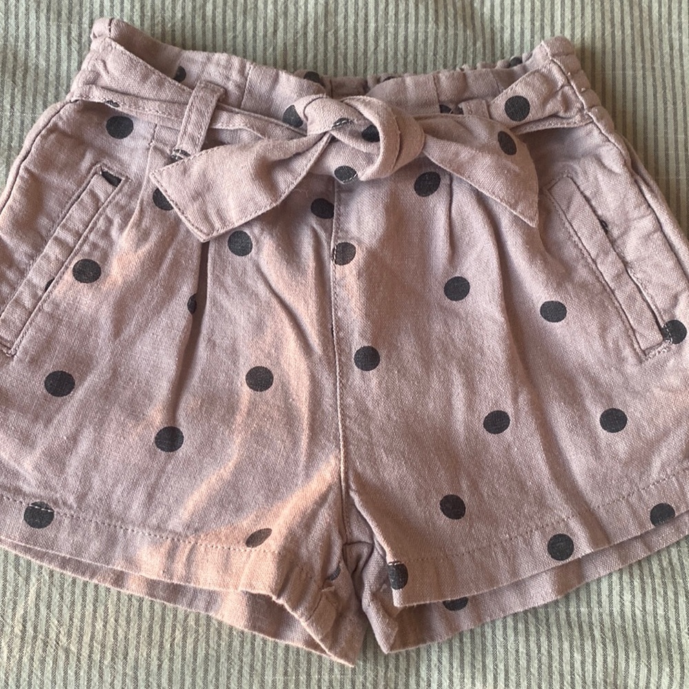 Zara Kids Polka Dot Shorts - Pink and Black